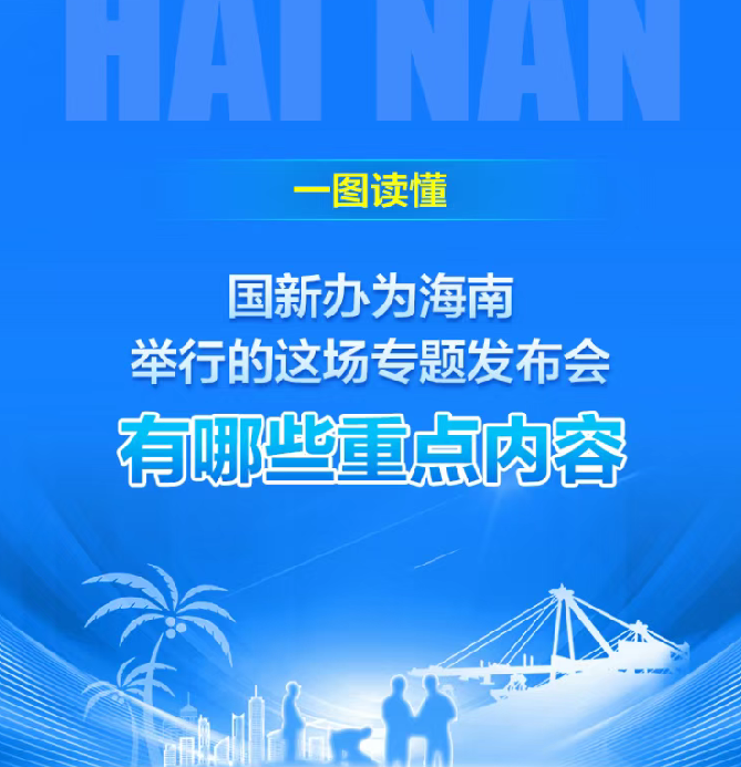 一图读懂｜国新办为海南举行的这场专题发布会，有哪些重点内容？